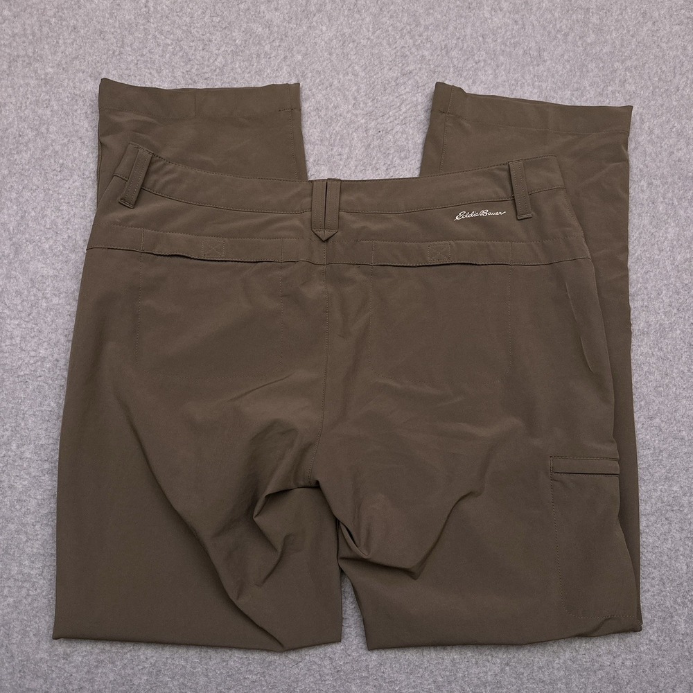 Eddie Bauer Travex Adventure Roll-Up Pants‎ Women's 10 Brown Mid-Rise Hiking - Picture 9 of 10
